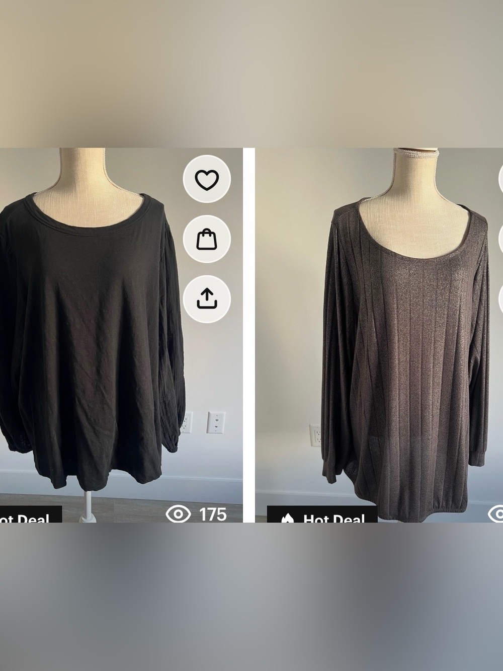 2 Lane Bryant 26/28 Long Sleeve Tops